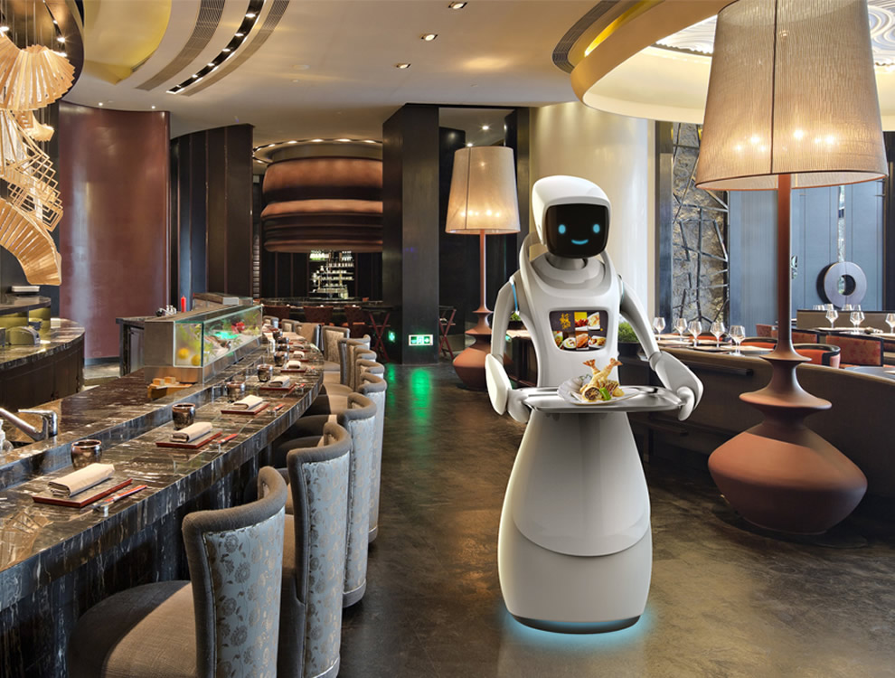 耀世平台送餐机器人